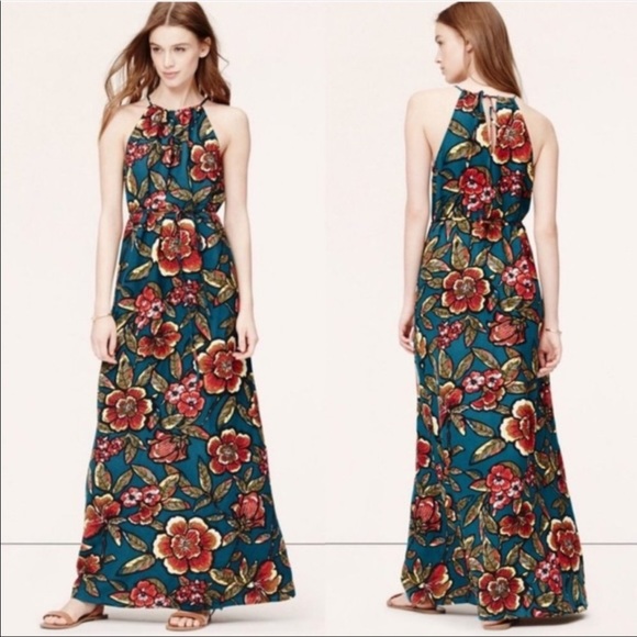 Loft floral linen blend maxi - Picture 1 of 6